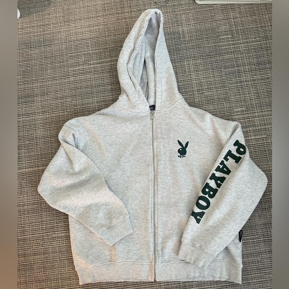 Misguided Playboy zip up hoodie